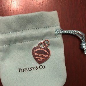 Tiffany & Co. 925 "Return to Tiffany" Heart Tag Charm in original packaging